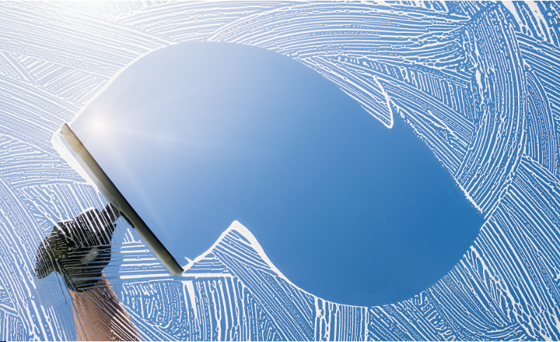Cleaning Doctor Limited technician delivering premium window cleaning service with eco-friendly products.